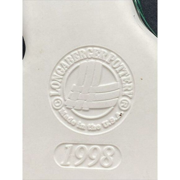 1998 Longaberger Pottery 6" Snowman  Cookie Mold - Picture 3 of 6